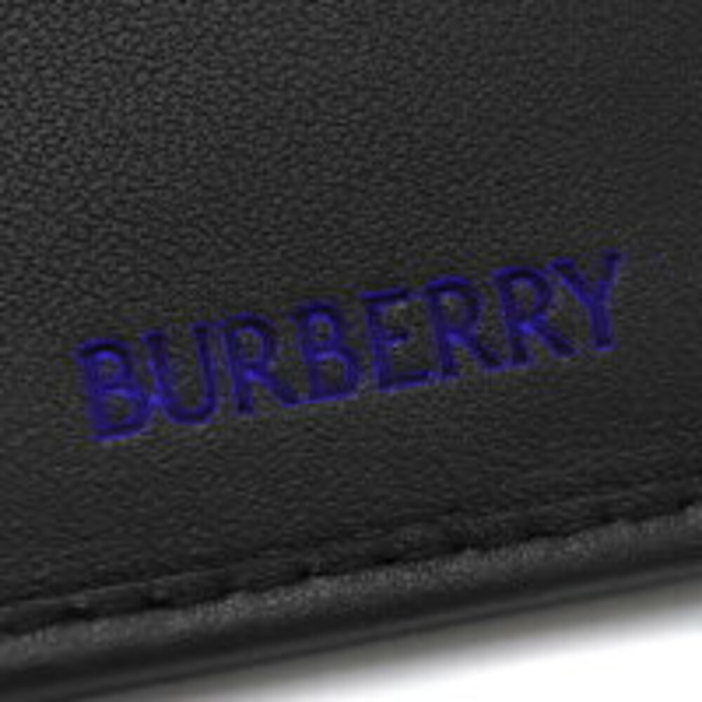 Burberry Green Bifold Jacquard Cavendish Shadow Wallet Long Black - Picture 3 of 5